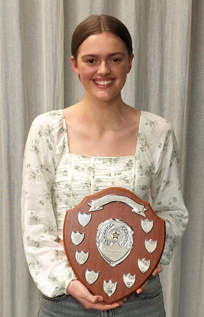 Millie, winner of the most improved member 2025 in the 13 years and over category.