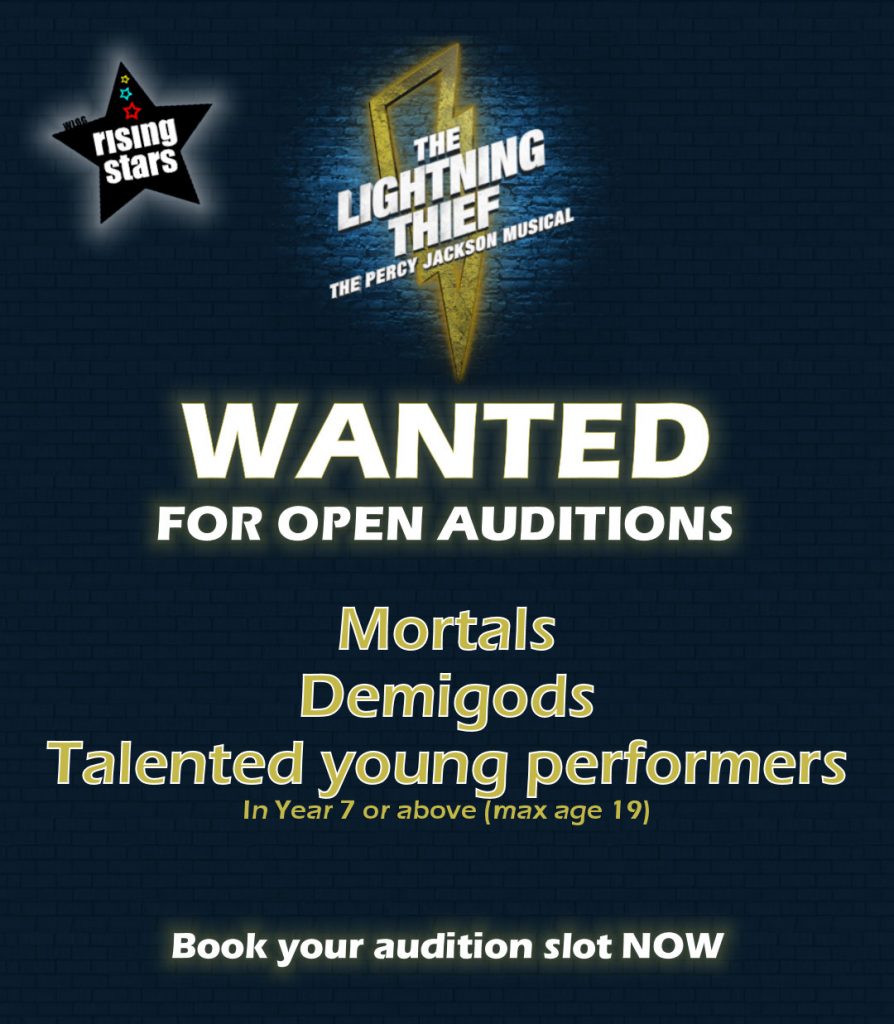 Book your audition slot now